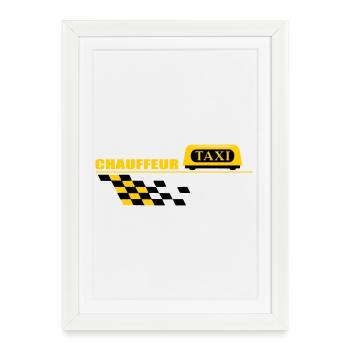 Taxi driver - Framed poster (27 × 37 cm) - white - Front