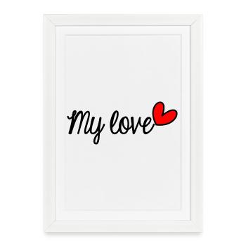 MOTHER'S DAY. HAPPY MOTHER'S DAY. MOM - Framed poster (27 × 37 cm) - white - Front