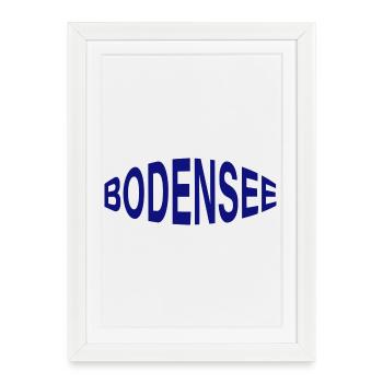 BODENSEE - Gerahmtes Poster (27 × 37 cm) - Weiß - Vorne