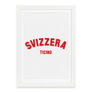 TICINO Svizzera Switzerland Schweiz - Framed poster (27 × 37 cm) - white - Front