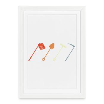 Farmer's Tools - Framed poster (27 × 37 cm) - white - Front