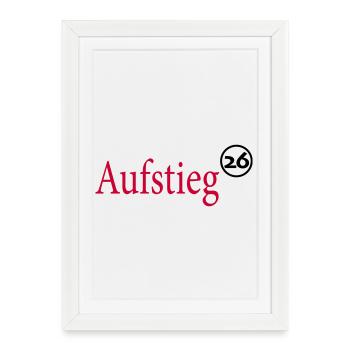 Promoted 2026 Promotion - Framed poster (27 × 37 cm) - white - Front