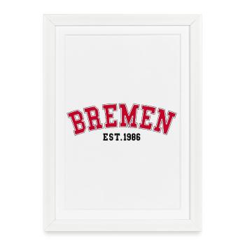 Brême Fondée en 1986 - Affiche encadrée (27 × 37 cm) - blanc - Devant