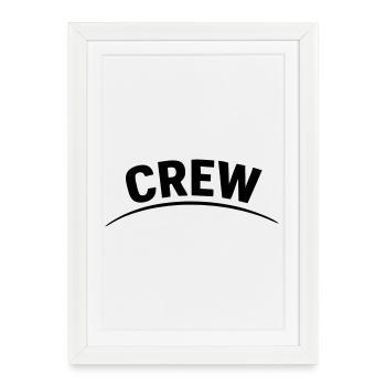 crew - Framed poster (27 × 37 cm) - white - Front