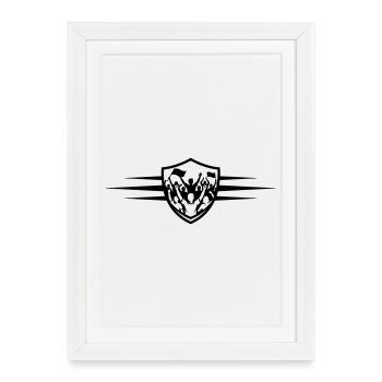 Fans cheering icon - Framed poster (27 × 37 cm) - white - Front