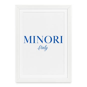 Minori Italy - Framed poster (27 × 37 cm) - white - Front