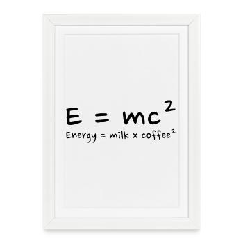 Coffee Lover Scientific Humor - Framed poster (27 × 37 cm) - white - Front