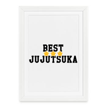 Jujutsu Jiu Jitsu Jiujitsu Ju-jitsu Jiu-jitsu - Framed poster (27 × 37 cm) - white - Front