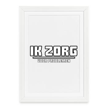 Je m’occupe de... pour les problèmes # - Affiche encadrée (27 × 37 cm) - blanc - Devant