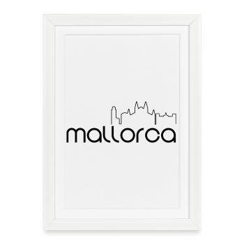 Majorca - Framed poster (27 × 37 cm) - white - Front