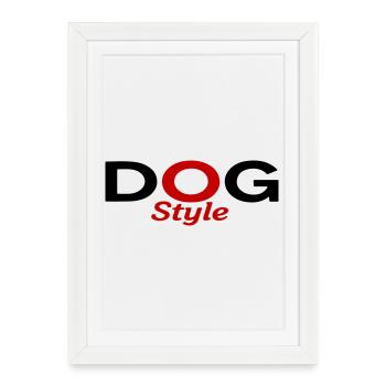 Dogstyle - Affiche encadrée (27 × 37 cm) - blanc - Devant