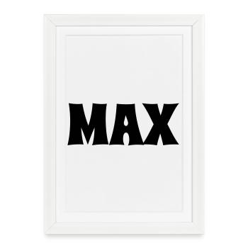Max - Framed poster (27 × 37 cm) - white - Front
