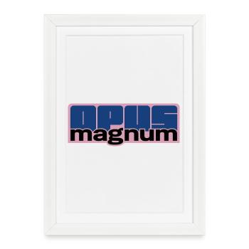 OPUS MAGNUM - Affiche encadrée (27 × 37 cm) - blanc - Devant