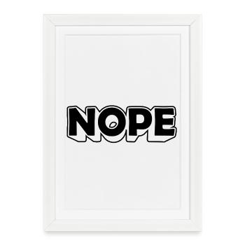 Explosion de couleurs abstraites sur toile - Affiche encadrée (27 × 37 cm) - blanc - Devant