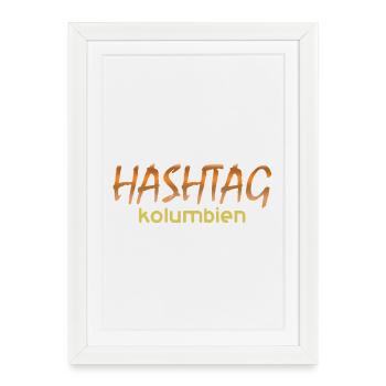 Gift for colombia - Framed poster (27 × 37 cm) - white - Front