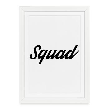 Squad - Framed poster (27 × 37 cm) - white - Front