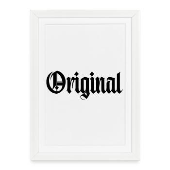 Langue source - Affiche encadrée (27 × 37 cm) - blanc - Devant