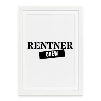 Retired Crew - Retirement Gift Team - Framed poster (27 × 37 cm) - white - Front