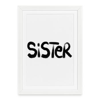 Sister - Framed poster (27 × 37 cm) - white - Front