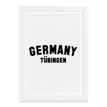 TÜBINGEN - Gerahmtes Poster (27 × 37 cm) - Weiß - Vorne