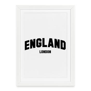 LONDRES Angleterre - Affiche encadrée (27 × 37 cm) - blanc - Devant