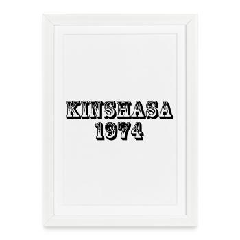Kinshasa 1974 - Framed poster (27 × 37 cm) - white - Front