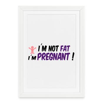 pregnancy - Framed poster (27 × 37 cm) - white - Front