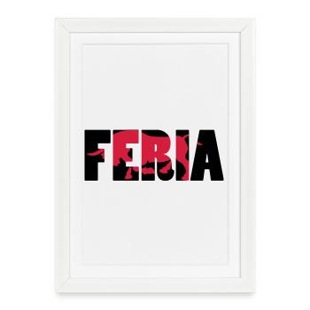 Feria - Affiche encadrée (27 × 37 cm) - blanc - Devant