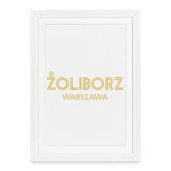 ZOLIBORZ Warszawa Varsovie Warschau - Affiche encadrée (27 × 37 cm) - blanc - Devant