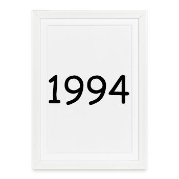 1994 30e anniversaire modèle blanc - Affiche encadrée (27 × 37 cm) - blanc - Devant
