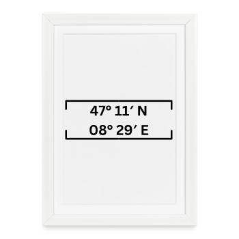 Coordinates Steinhausen Minimalist - Framed poster (27 × 37 cm) - white - Front