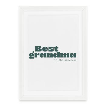Best Grandma in the Universe - Framed poster (27 × 37 cm) - white - Front