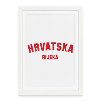 RIJEKA Hrvatska Croatia - Framed poster (27 × 37 cm) - white - Front
