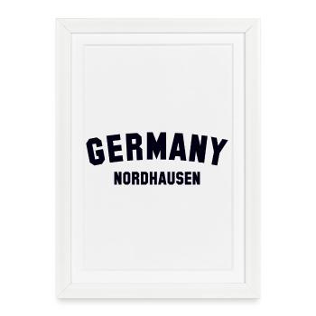 NORDHAUSEN, Allemagne - Affiche encadrée (27 × 37 cm) - blanc - Devant