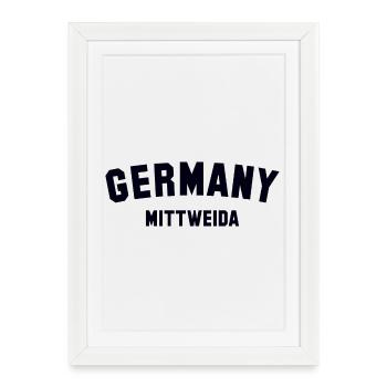MITTWEIDA, Allemagne - Affiche encadrée (27 × 37 cm) - blanc - Devant