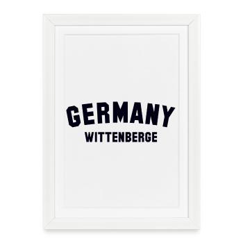 WITTENBERGE, Allemagne - Affiche encadrée (27 × 37 cm) - blanc - Devant