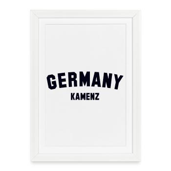 KAMENZ - Affiche encadrée (27 × 37 cm) - blanc - Devant