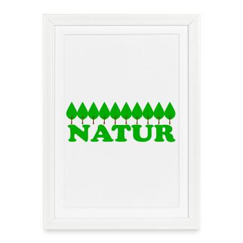 NATURE - Framed poster (27 × 37 cm) - white - Front