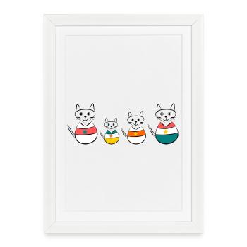 anniversary. Anniversary Decade. humor. funny - Framed poster (27 × 37 cm) - white - Front