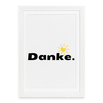 Sunheart Doodle - Framed poster (27 × 37 cm) - white - Front