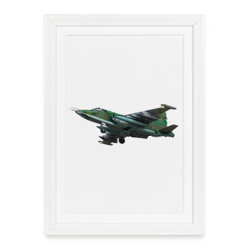 Su-25 - Framed poster (27 × 37 cm) - white - Front