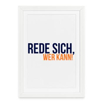 GIUDAN Youth Word 25 Collection Talk to Yourself Who Can - Framed poster (27 × 37 cm) - white - Front