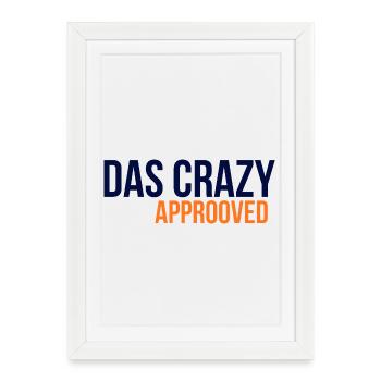 GIUDAN Youth Word 25 Collection THE CRAZY APPROVED - Framed poster (27 × 37 cm) - white - Front