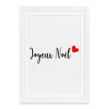 MERRY CHRISTMAS. CHRISTMAS. MERRY CHRISTMAS. MERRY CHRISTMAS - Framed poster (27 × 37 cm) - white - Front