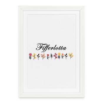 Fifferlotta - Affiche encadrée (27 × 37 cm) - blanc - Devant