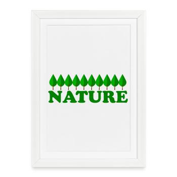 Nature - Framed poster (27 × 37 cm) - white - Front