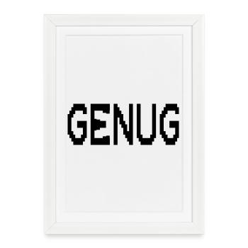 Mindfulness enough - Framed poster (27 × 37 cm) - white - Front