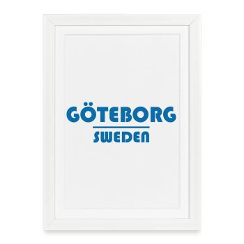 Gothenburgians from Gothenburg - Framed poster (27 × 37 cm) - white - Front