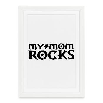 maman - Affiche encadrée (27 × 37 cm) - blanc - Devant