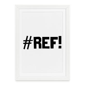 #REF! - Framed poster (27 × 37 cm) - white - Front